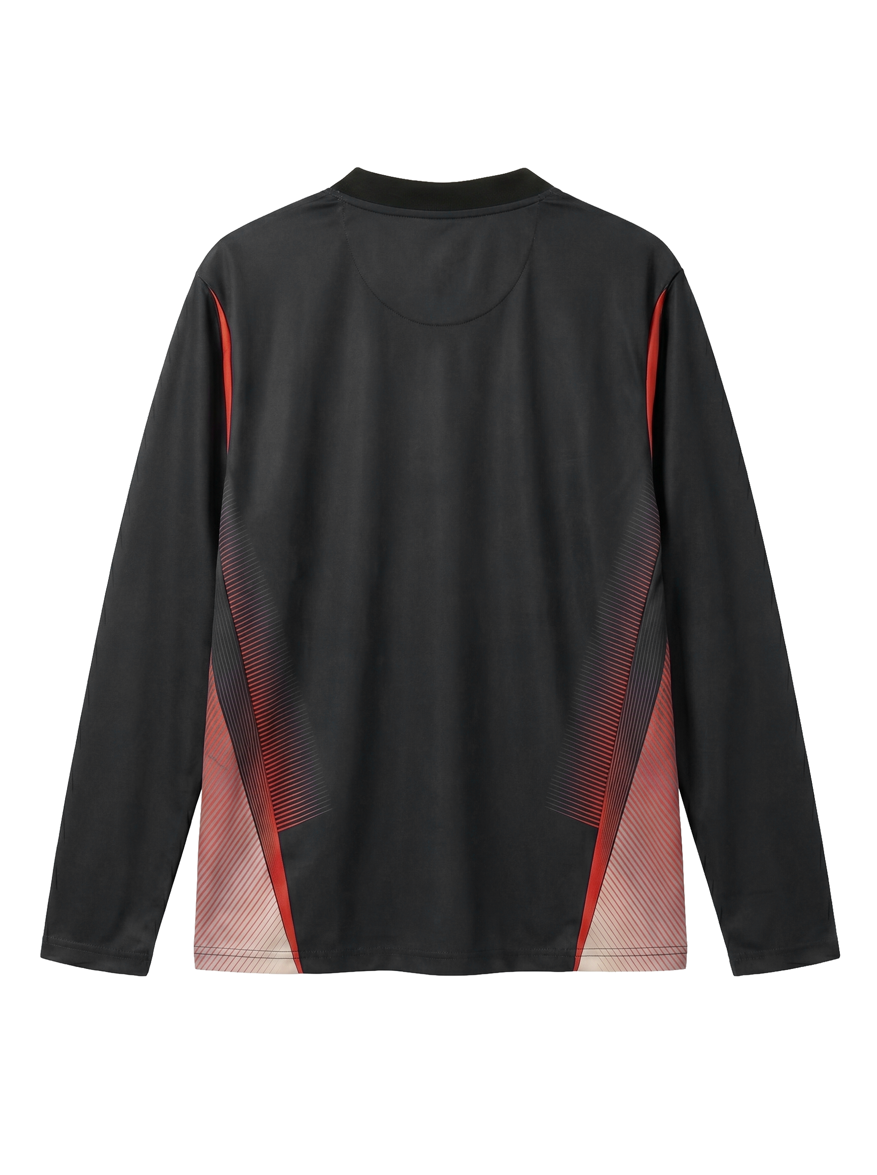 ARKK Apparel Football Shirt LS | Black Red T-Shirt